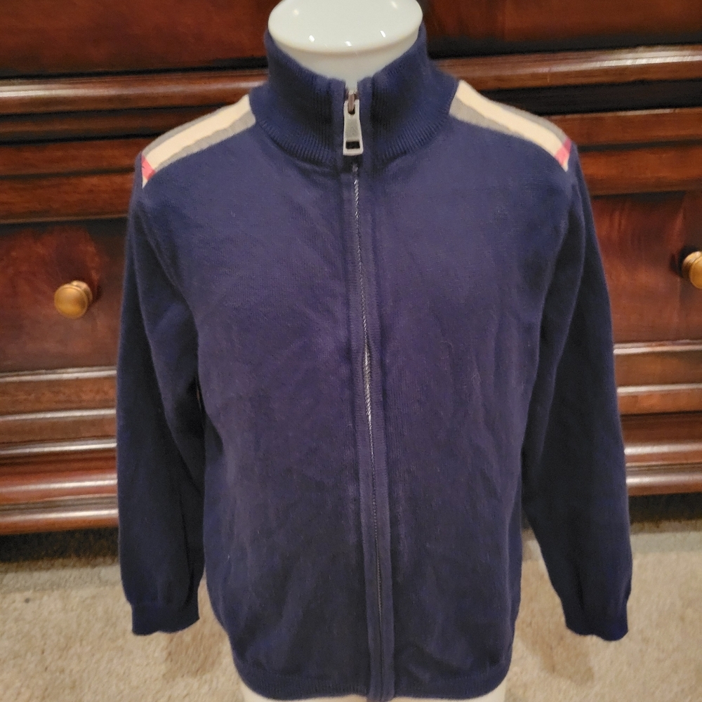 Burberry zip up sweater
